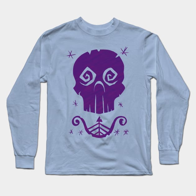 Skull Page Long Sleeve T-Shirt by FuchsiaNeko